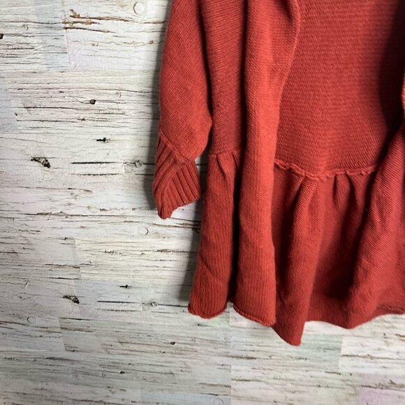 April Cornell wool blend cardigan sweater orange size xs - Picture 4 of 9